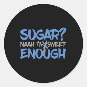 Fun Diabetes Awareness - T1d T2d Diabetic Pancreas Classic Round Sticker