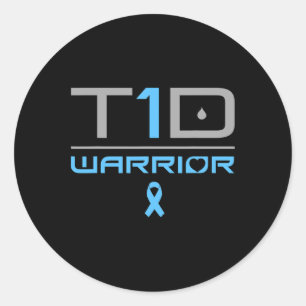 Fun Diabetic Type 1 Diabetes Awareness Quote T1d Classic Round Sticker
