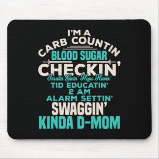 Fun Diabetic Type 1 Diabetes Awareness Support Mum Mouse Pad