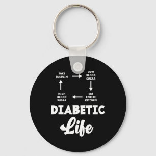 Fun Diabetic Type 1 Diabetes T1d Diabetes Awarenes Key Ring