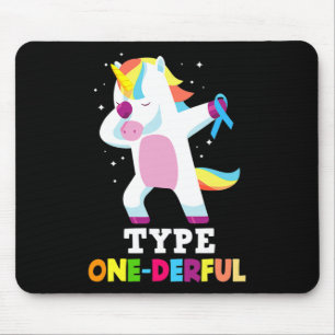 Fun Diabetic Type 1 Diabetes T1D Type One-Derful U Mouse Pad