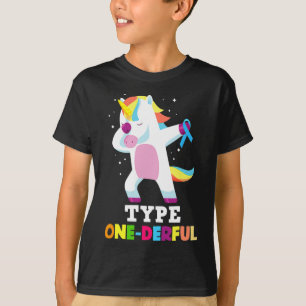 Fun Diabetic Type 1 Diabetes T1d Type One-derful U T-Shirt