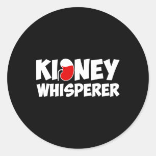 Fun Dialysis Nurse For Men Women Kidney Disease Aw Classic Round Sticker