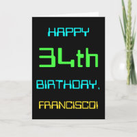 Fun Digital Computing Themed 34th Birthday