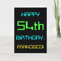 Fun Digital Computing Themed 54th Birthday