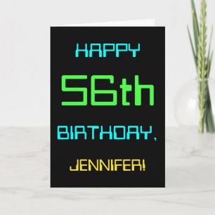 Fun Digital Computing Themed 56th Birthday Card