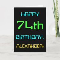 Fun Digital Computing Themed 74th Birthday