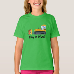 Fun DINO dinosaur tractor Farm School Birthday boy T-Shirt