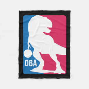 Fun Dinosaur Basketball Fleece Blanket