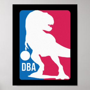 Fun Dinosaur Basketball  Poster