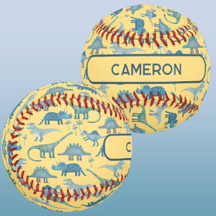 Fun Dinosaur Personalised Baseball