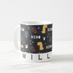 Fun Dinosaur Personalised Kids Coffee Mug