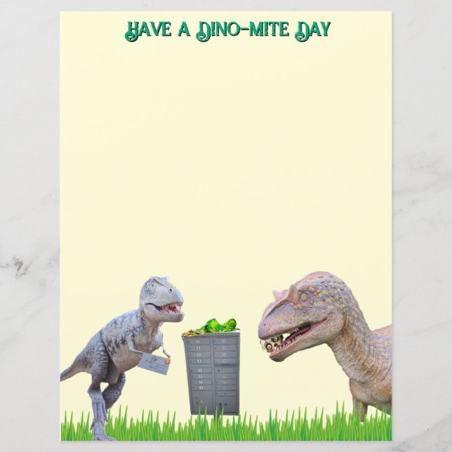 Fun Dinosaur Stationery (Front)