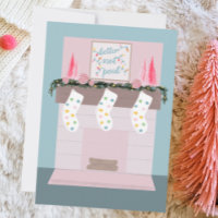 Fun Disco Pink Christmas Photo