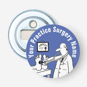 Fun Doctor with Stethoscope Bottle Opener
