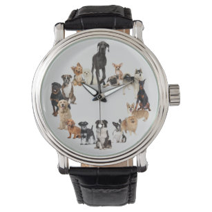 Fun Dog Breed Pet Animals Large Clock Pocket Watch