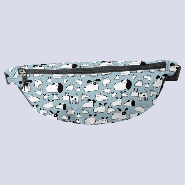 Fun Dog Cartoon Bum Bags (Fun dog cartoon fanny pack)