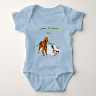 Fun Dog Duck Besties Animals  Baby Bodysuit
