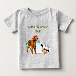 Fun Dog Duck Besties Animals Baby T-Shirt