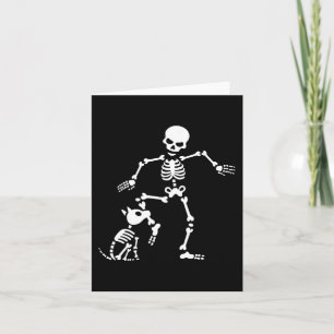 Fun Dog like bones Costume Halloween Card