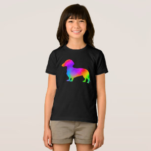Fun Dog Lover Owner Tie Dye Dachshund Tri-Blend Shirt