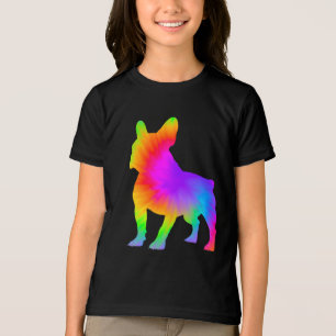 Fun Dog Lover Owner Tie Dye Frenchie Tri-Blend Shirt