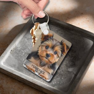 Fun Dog Photo Double Sided Aluminium Key Ring
