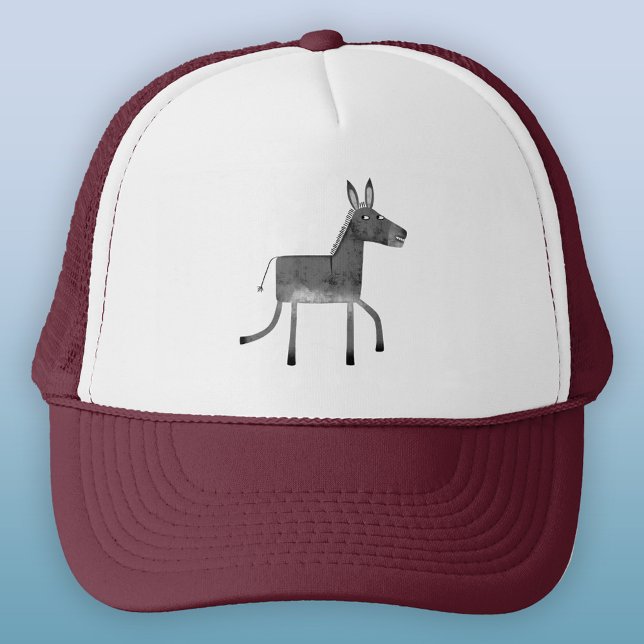 Fun Donkey Trucker Hat (Fun donkey trucker hat for animal lovers)