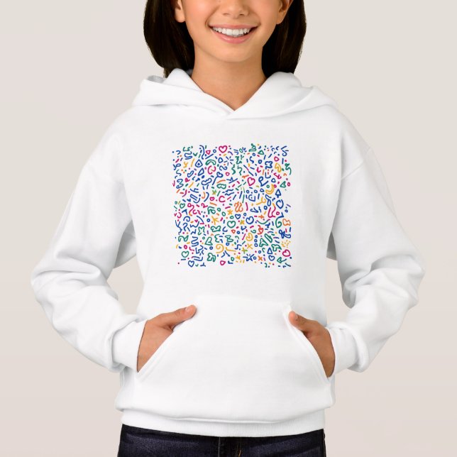 Fun doodle colourful vibrant shapes  (Front)