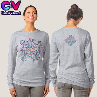 Fun doodle colourful vibrant shapes T-Shirt