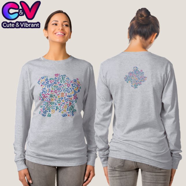 Fun doodle colourful vibrant shapes  T-Shirt (Creator Uploaded)