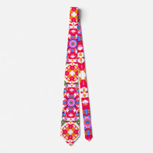 Fun Dopamine Dressing Vibrant Pattern Colorful Tie