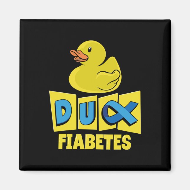 Fun Duck Diabetes Awareness  Magnet (Front)