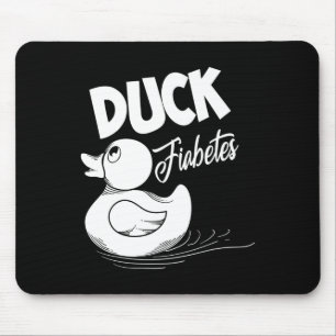 Fun Duck Fiabetes Cool Diabetes Awareness Support  Mouse Pad