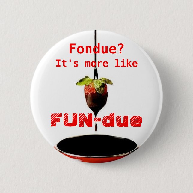 FUN-due 6 Cm Round Badge (Front)