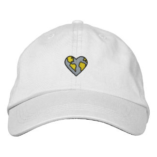 Fun Earth Heart Embroidered Icon Hat