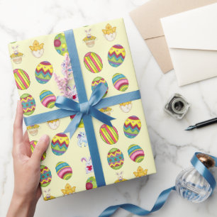 Fun Easter Pattern Holiday wrapping paper