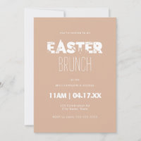 Fun Easter Silhouette Brunch Blush Pink