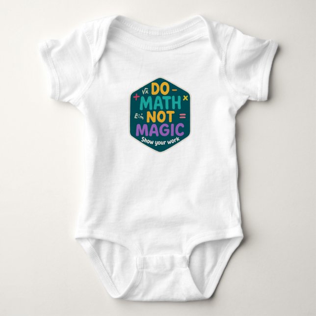 Fun Educational Quote for Future Geniuses Baby Bodysuit (Front)