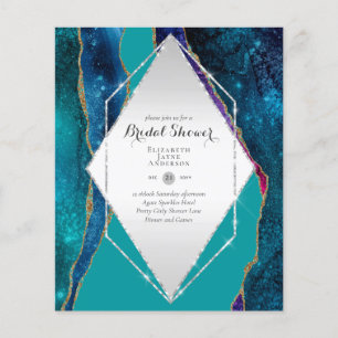 Fun Elegant, Glittery BUDGET Bridal Shower Flyer