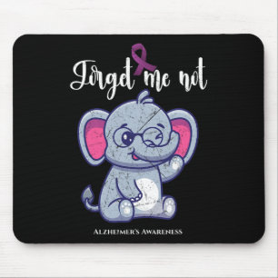 Fun Elephant Flower Forget Me Not Heimerheimer Awa Mouse Pad