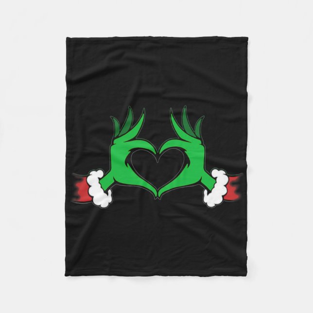 Fun Elf Christmas  Fleece Blanket (Front)
