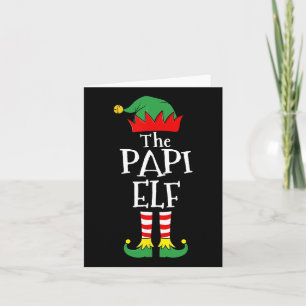 Fun Elf Christmas Pyjamas Family  Card