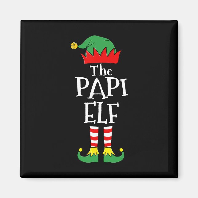 Fun Elf Christmas Pyjamas Family  Magnet (Front)