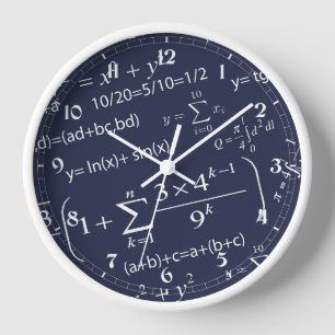Fun Equations for Math Teachers and Students Clock