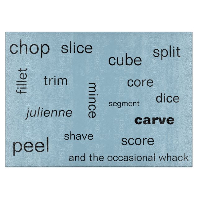 Fun Every Which Way Thesaurus Cutting Board (Front)