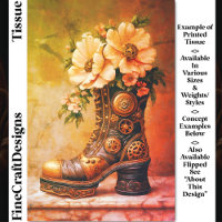 Fun Extreme Steampunk Boot, Floral DG2LG Decoupage