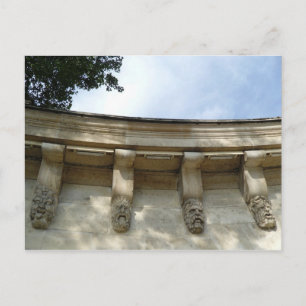 Fun Faces on The Pont Neuf in Paris Postcard