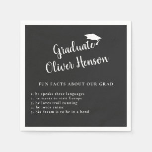 Fun Fact about Graduate Simple Graduation Party Napkin