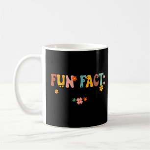 Fun Fact I Don't Care Sarcasm Humour Groovy Retro Coffee Mug